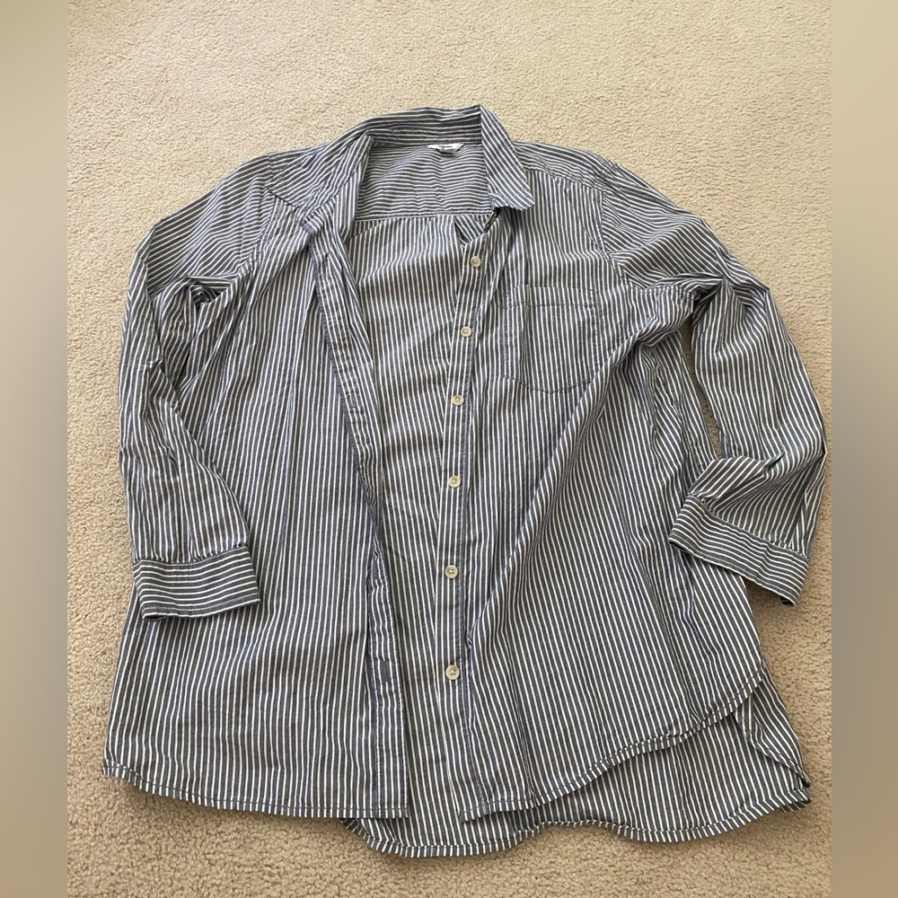 Striped button down shirt